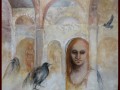 sappho/de kraaien 2010 olieverf op linnen 90X100cm
