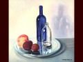 blauwe fles 1998-2000 olieverf op paneel 40 x43cm